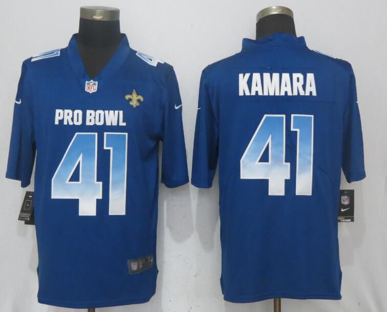 Men New Orleans Saints #41 Kamara Blue New Nike Royal 2018 Pro Bowl Limited NFL Jerseys->new orleans saints->NFL Jersey